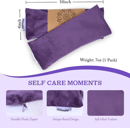Hihealer Weighted Eye Mask for Sleeping, Lavender Eye Pillow for Spa Yoga