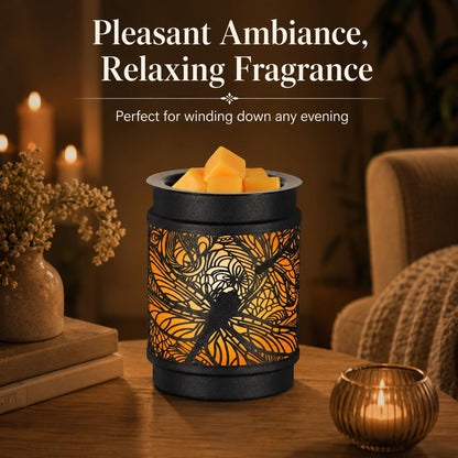 kobodon Wax Melt Warmer Metal Wax Warmer for Scented Wax Electric Fragrance Candle Oil Burner 2 in 1 Wax Melts as Gifts for Moms Grandma Women Girls(Sunflower)