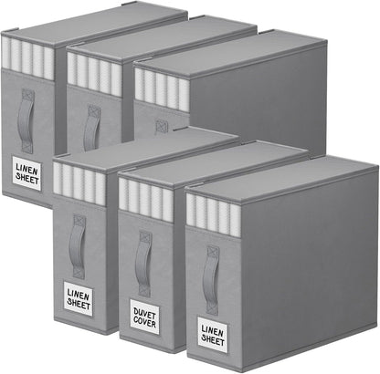 StorageTastic Bed Sheet Closet Organizers and Storage Under Bed Storage