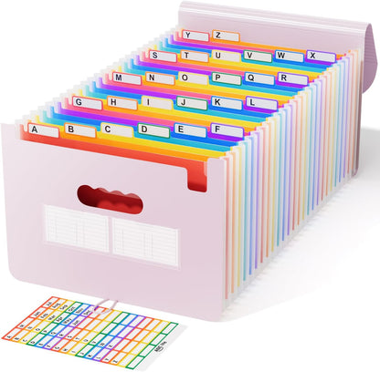 ABC life 26 Pockets Accordion File Organizer, Expanding File Folders