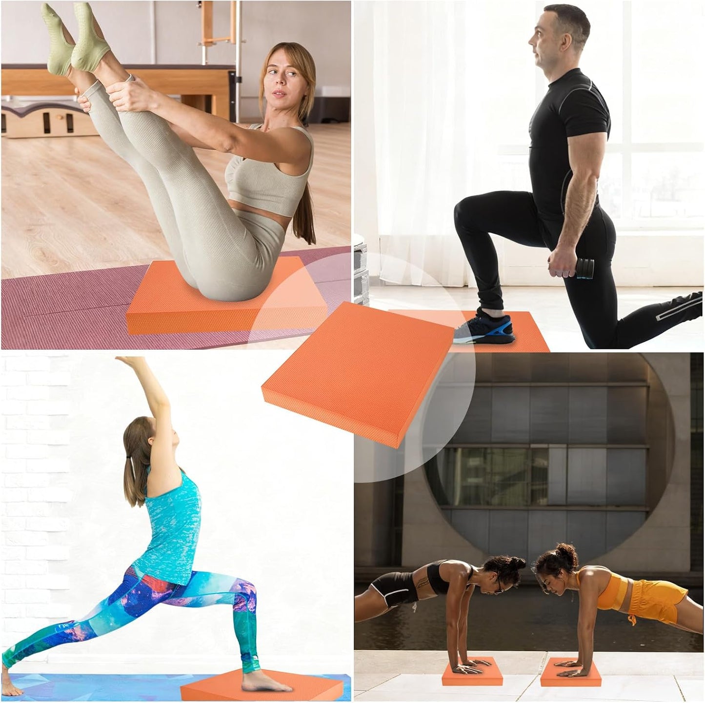 Balance Pad – Stability Trainer for Balance, Stretching, Physical Therapy, Exercise, Mobility, Rehabilitation and Core Training Non-Slip Closed Cell Foam Premium Balance Pad Knee Pad