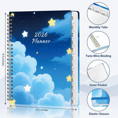 Weekly To Do List Notepad, 52 Sheets, Undated Weekly Planner, Letter Size | 8.5"x11", 100GSM, Thick Paper, Twin-Wire Spiral Bound, Tear Off Desk Pad, For Women & Man, Home School & Office Work