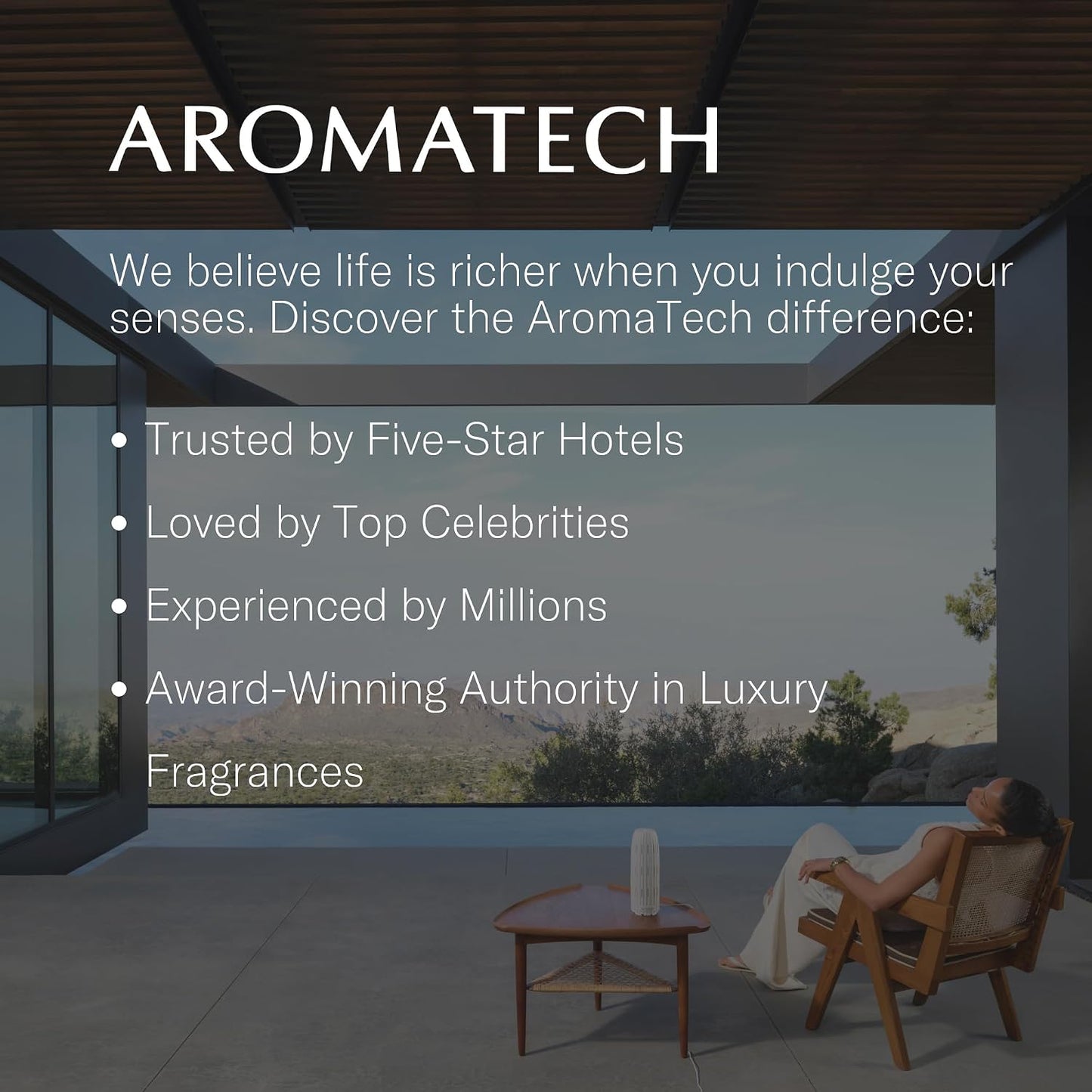 AromaTech Santal Aroma Essential Oil Blend: Luxury Hotel Inspired Aromatherapy with Amber, Vanilla, Cedar & Sandalwood for Ultrasonic Diffusers (0.33 Fl Oz (Pack of 1))