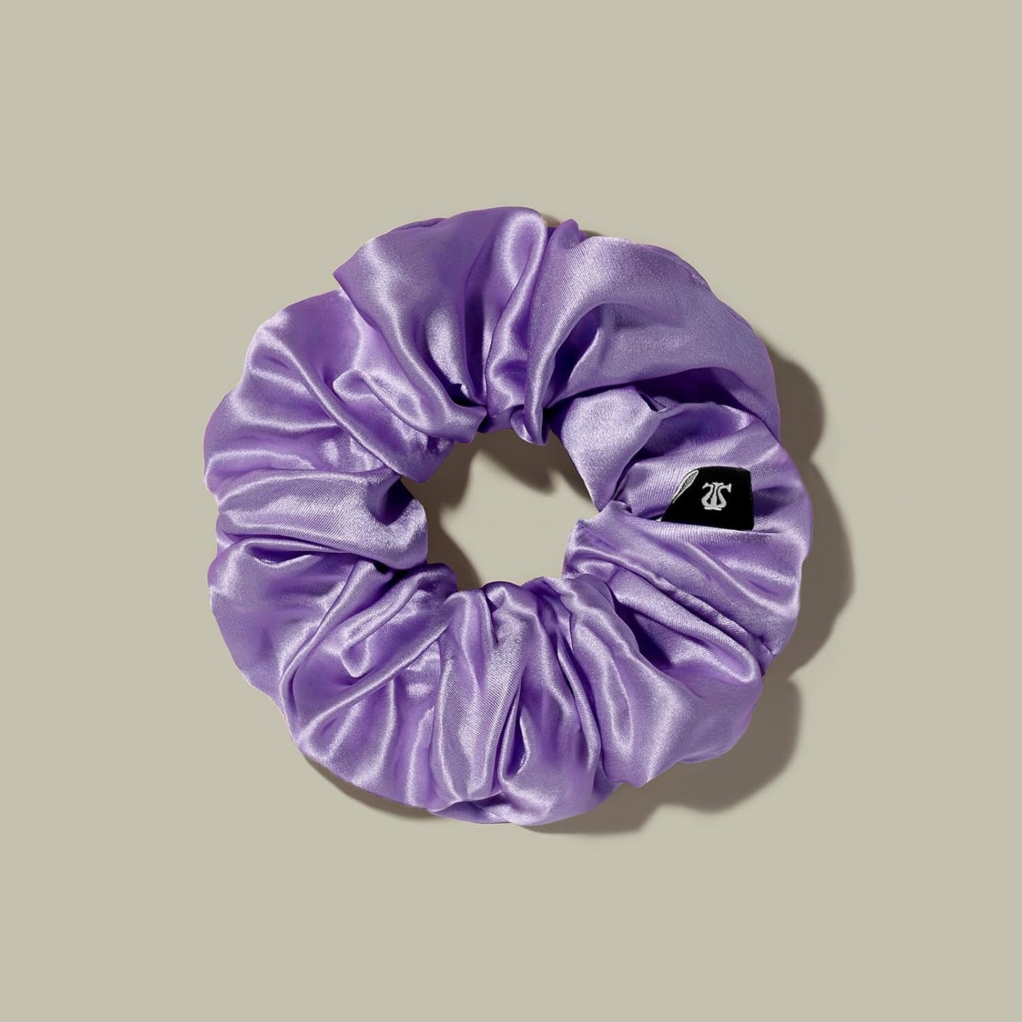 LILYSILK Silk Hair Scrunchies / Ties for Frizz & Breakage Prevention, 100% Mulberry, No Damage, Elastic ponytail Holders, 1Pc, Coffee - Colors B