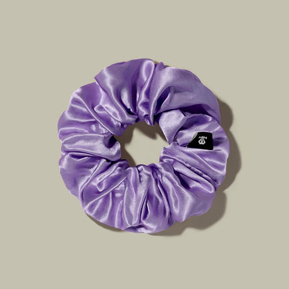 LILYSILK Silk Hair Scrunchies / Ties for Frizz & Breakage Prevention, 100% Mulberry, No Damage, Elastic ponytail Holders, 1Pc, Coffee - Colors B