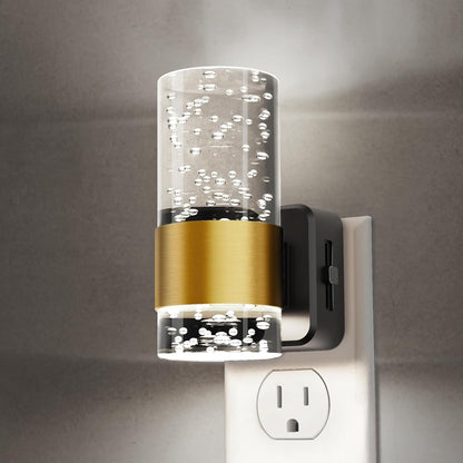 L LOHAS LED Night Lights Plug into wall, Amber Night Light with Adjustable Brightness, Plug in NightLight with Auto Light Sensor, Wall Sconce-Style Design Night Light for Bathroom,Hallway, 2 Pack