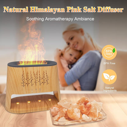 Essential Oil Diffuser Himalayan Salt Lamp, 49 Color Combinations