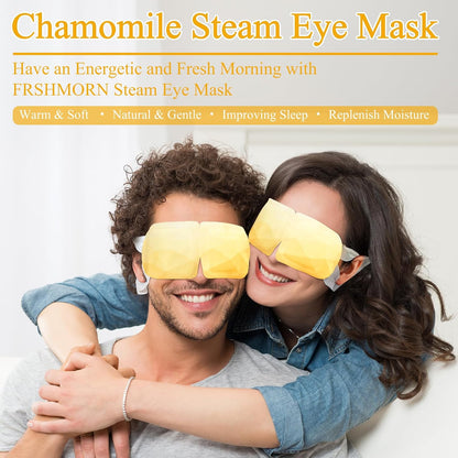 16Packs Steam Eye Mask, Heated Eye Mask for Sleeping, Warm Compress for Eyes, Self Heating Disposal Steam Mask for Home Sleep, Office, Spa, Travel Essentials Mothers Day Gifts (Unscented)