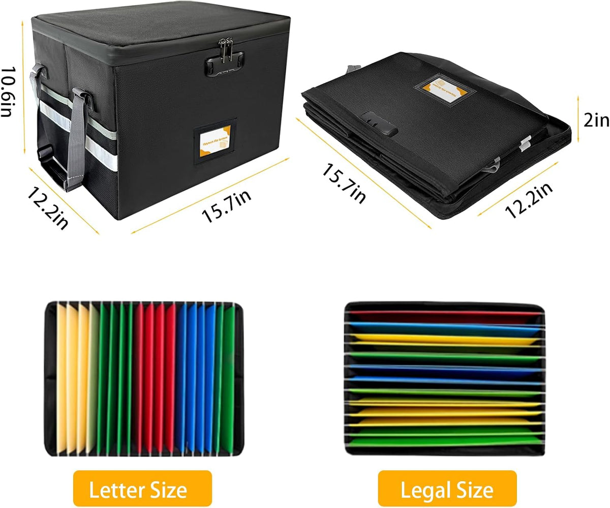 Deluxe Next of Kin Box Organizer with Labels,Estate Planning Organizer Kit