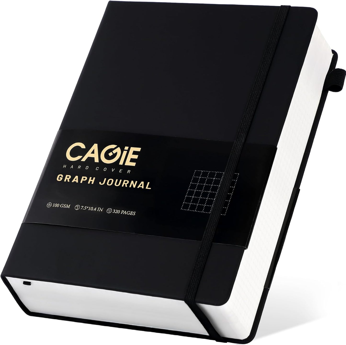 CAGIE Lined Journal Notebook for Women Men 320 Pages 100 Gsm Paper Thick Journaling Notebooks A5 Leather Journals for Writing Hardcover Journal Supplies for Work Note Taking Diary, 5.7x8.3 In, Green