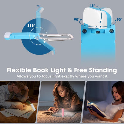 VZZNN 12 Pack Reading Light,Rechargeable Book Light for Reading in Bed,Clip-On Book Lights with 3 Color Temperature,Bulk Gifts for Book Lovers Kids Adults（White）