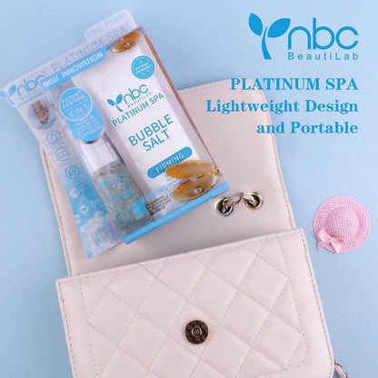 Pedicure Kit Foot Soak Set: Bubble Salt, Sugar Scrub, Massage Mask, Massage Lotion in a Box, 4 Step Foot Spa Kit for Dry Feet, Softens Calluses, Tired Feet（3 Set Lavender) - Colors B