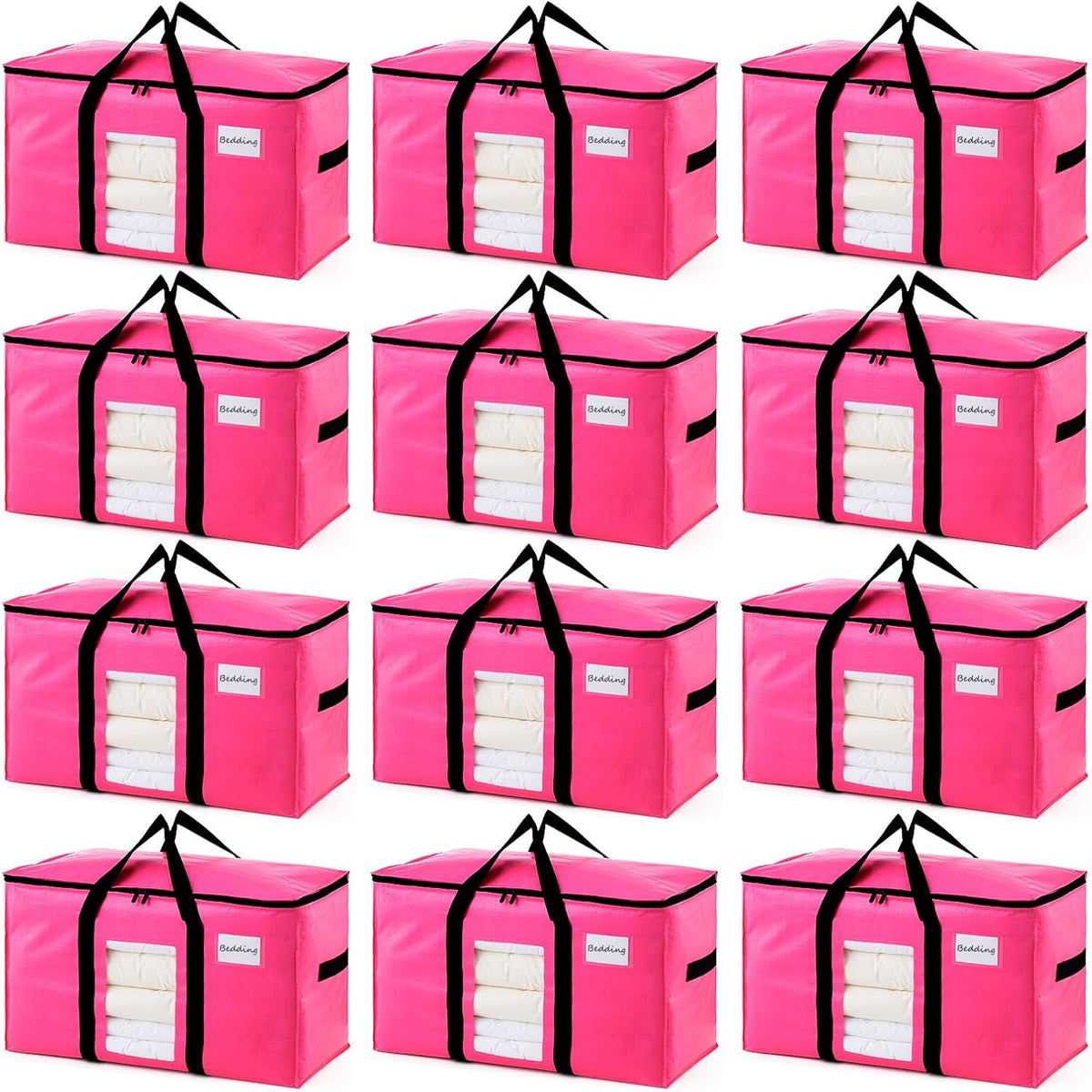 TAILI Blue Extra Large Moving Bags,Storage Bags with Visible Window