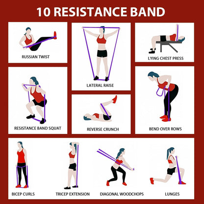 Resistance Bands for Pull Up Assist, Stretch Bands & Exercise Workout Set