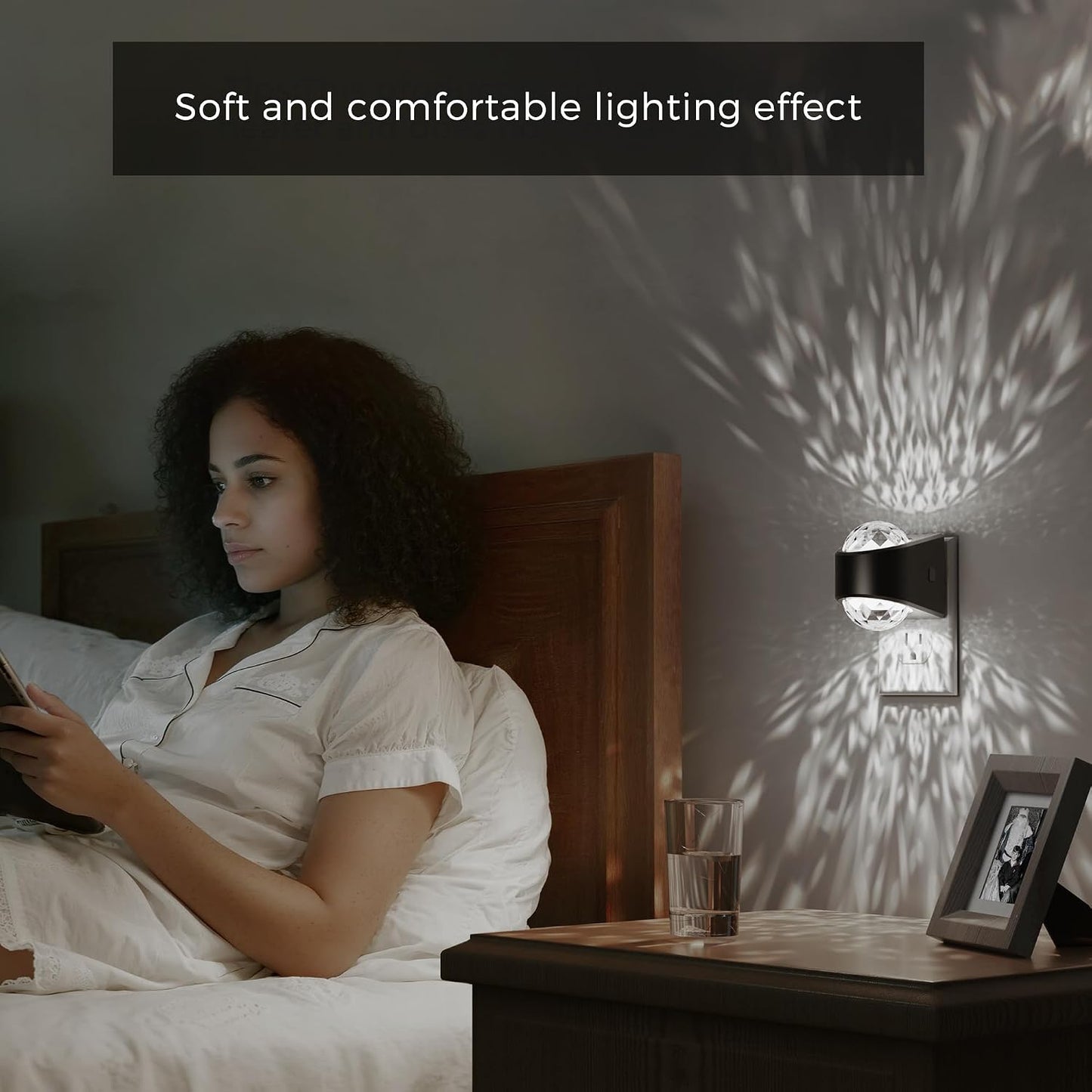 L LOHAS LED Night Light,Projector Night Light with Dusk to Dawn Sensor