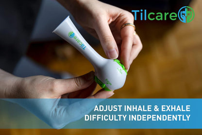 Breathing Trainer & Lung Trainer - Ideal Breathing Exercise Device for Lungs, Effective Breather Device & Lung Exerciser Device, Best Breathing Device & Lung Strengthener, Tilcare Respiratory Trainer