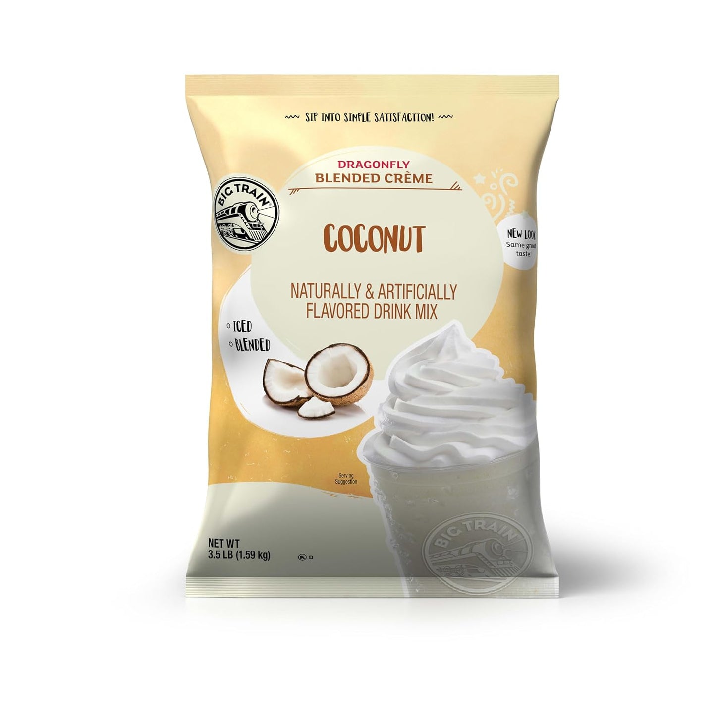 Big Train Vanilla Bean Blended Crème Beverage Mix, 3.5 Pound (Pack of 1) - Colors B