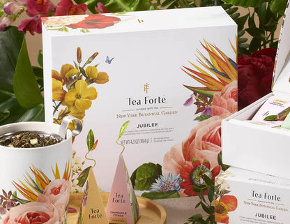 Tea Forte Tea Sampler, 40 Pyramid Infuser Bags, Premium Tea Gift Set