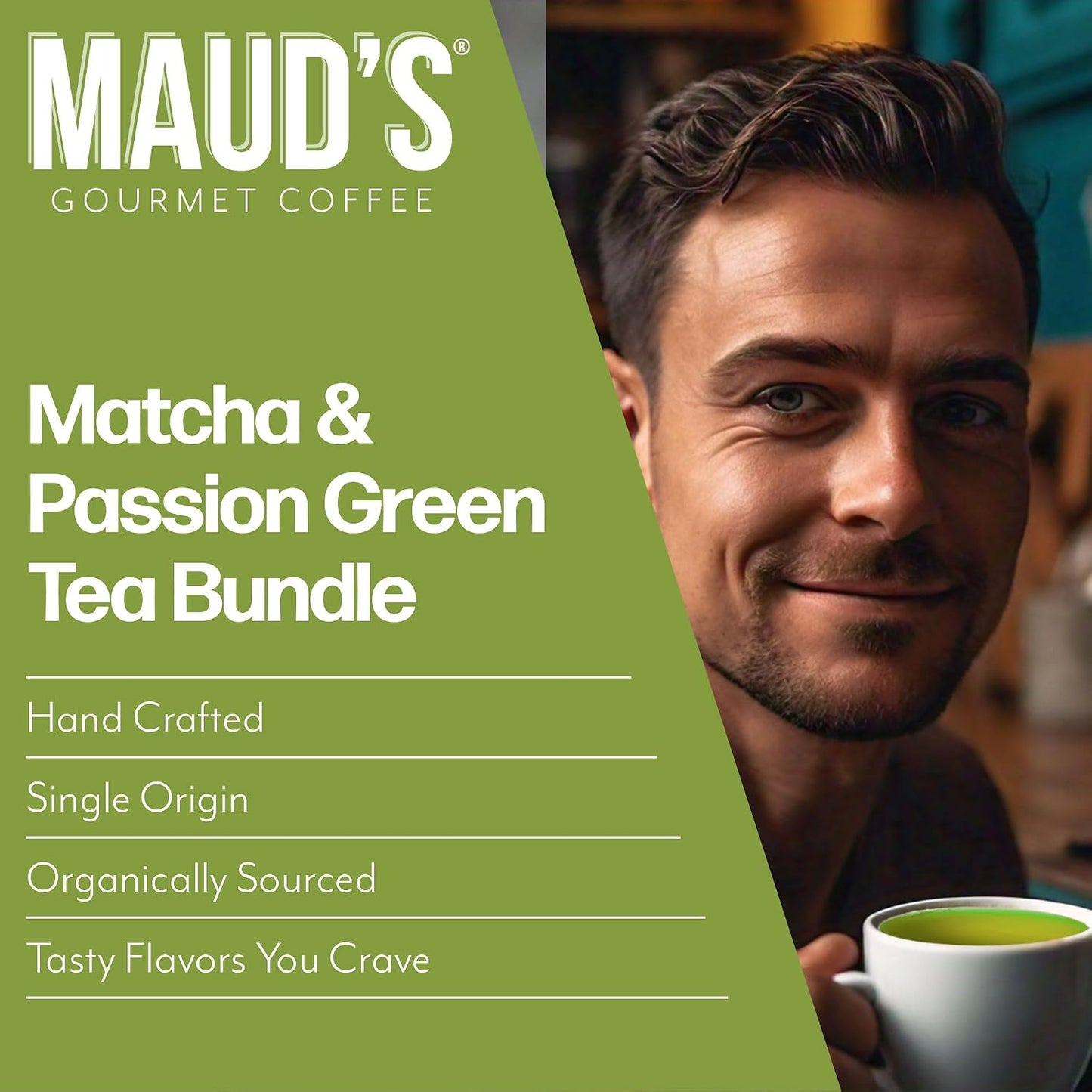 Maud's Organic Chamomile Lavender Tea Pods, 24 ct, Single Serve Pods – 100% Gourmet Blended Tea Leaves, Compatible with Keurig K Cups Maker