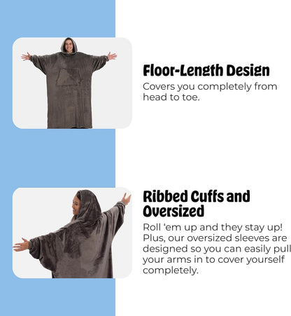 THE COMFY Dream | From Shark Tank | Patented | No Sherpa | Light Wearable Blanket Hoodie | Gift for Women & Men | One Size