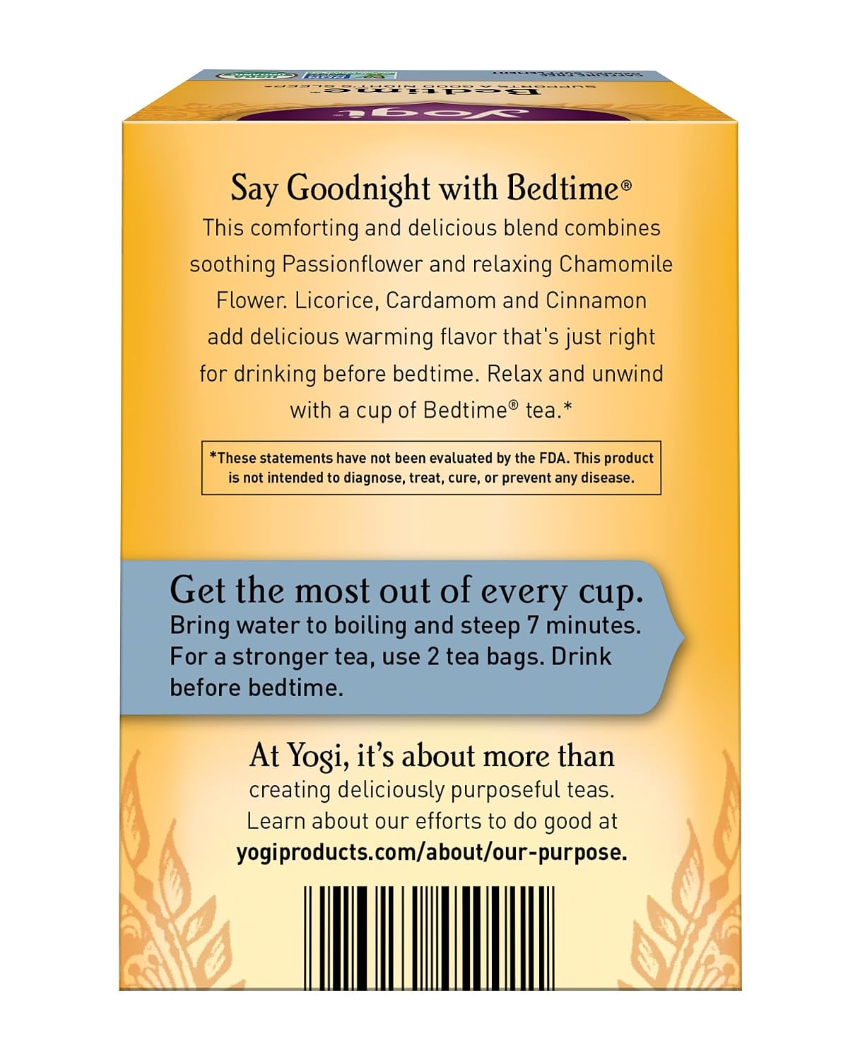 Yogi Tea, Organic Bedtime, 16 ct