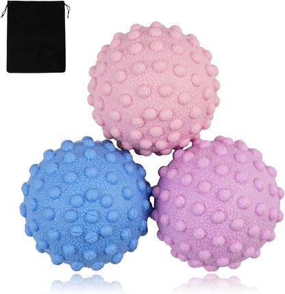 WOVTE Massage Lacrosse Ball for Sore Muscles, Shoulders, Neck, Back, Foot, Body, Deep Tissue, Trigger Point, Muscle Knots, Yoga and Myofascial Release (Blue)