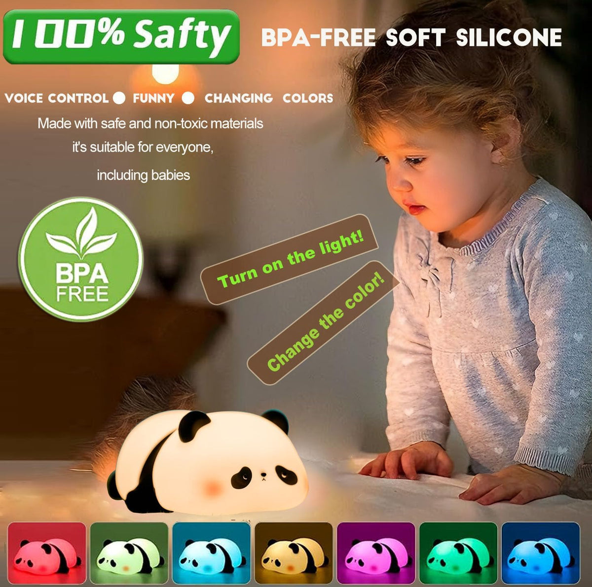 Sloth Gifts for Kids, Squishy Sloth NightLight,Silicone Animal Nursery Lamp