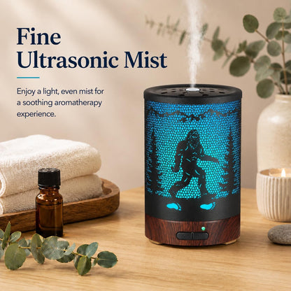 Essential Oil Diffuser, Ultrasonic Diffuser for Essential Oil, Cool Mist Humidifier Aromatherapy Diffuser with 7 Color Lighting Changing Modes, Waterless Auto Shut-Off for Home（Flower Fairy）