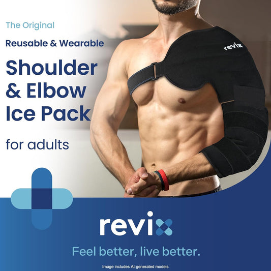REVIX Arm Ice Pack Wrap for Pitcher & Athelete, Shoulder and Elbow Ice Pack