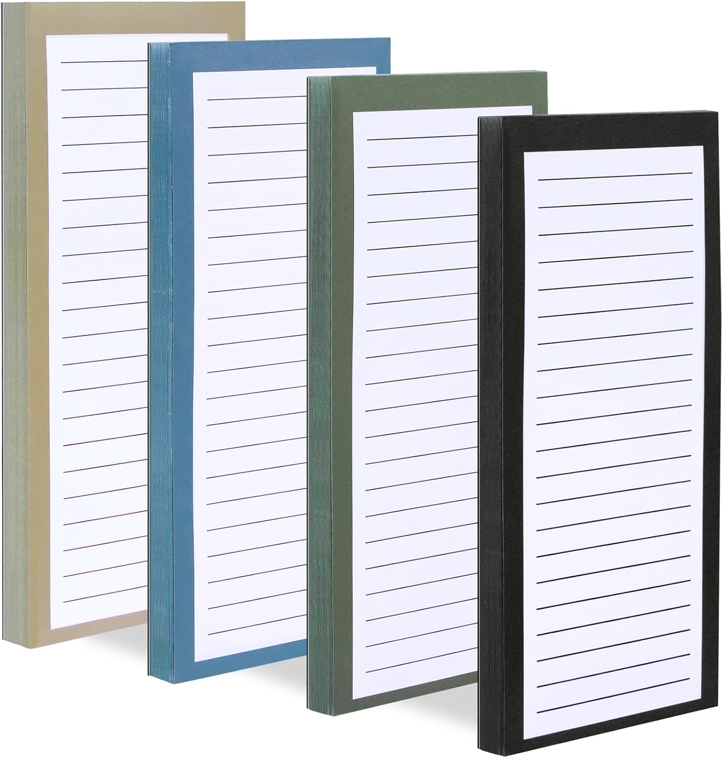 6 Pack Magnetic Notepads, Notepads Grocery List Magnet Pad for Fridge,Full Magnet Back Design Notepad for Grocery Lists, Shopping Lists, to-Do Lists(240 Sheets)