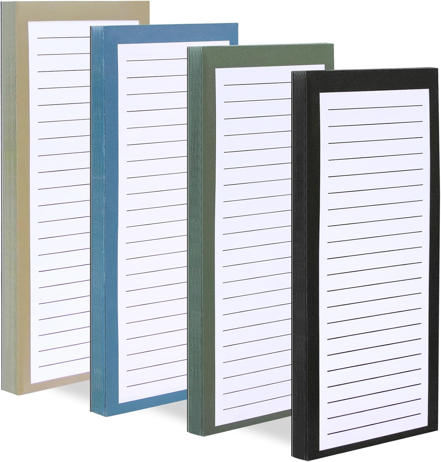 6 Pack Magnetic Notepads, Notepads Grocery List Magnet Pad for Fridge,Full Magnet Back Design Notepad for Grocery Lists, Shopping Lists, to-Do Lists(240 Sheets)