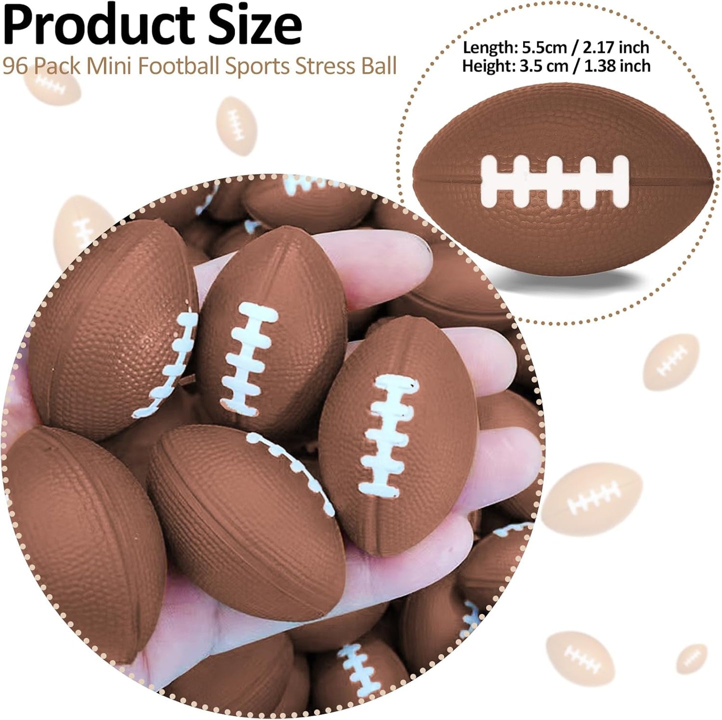 96 Pieces Motivational Stress Balls 2 Inch Inspirational Stress Relief Ball Bulk Hand Exercise Balls Encouraging Colorful Foam Balls Anxiety Small Balls with Quotes for Kids Adults Teens, 12 Styles