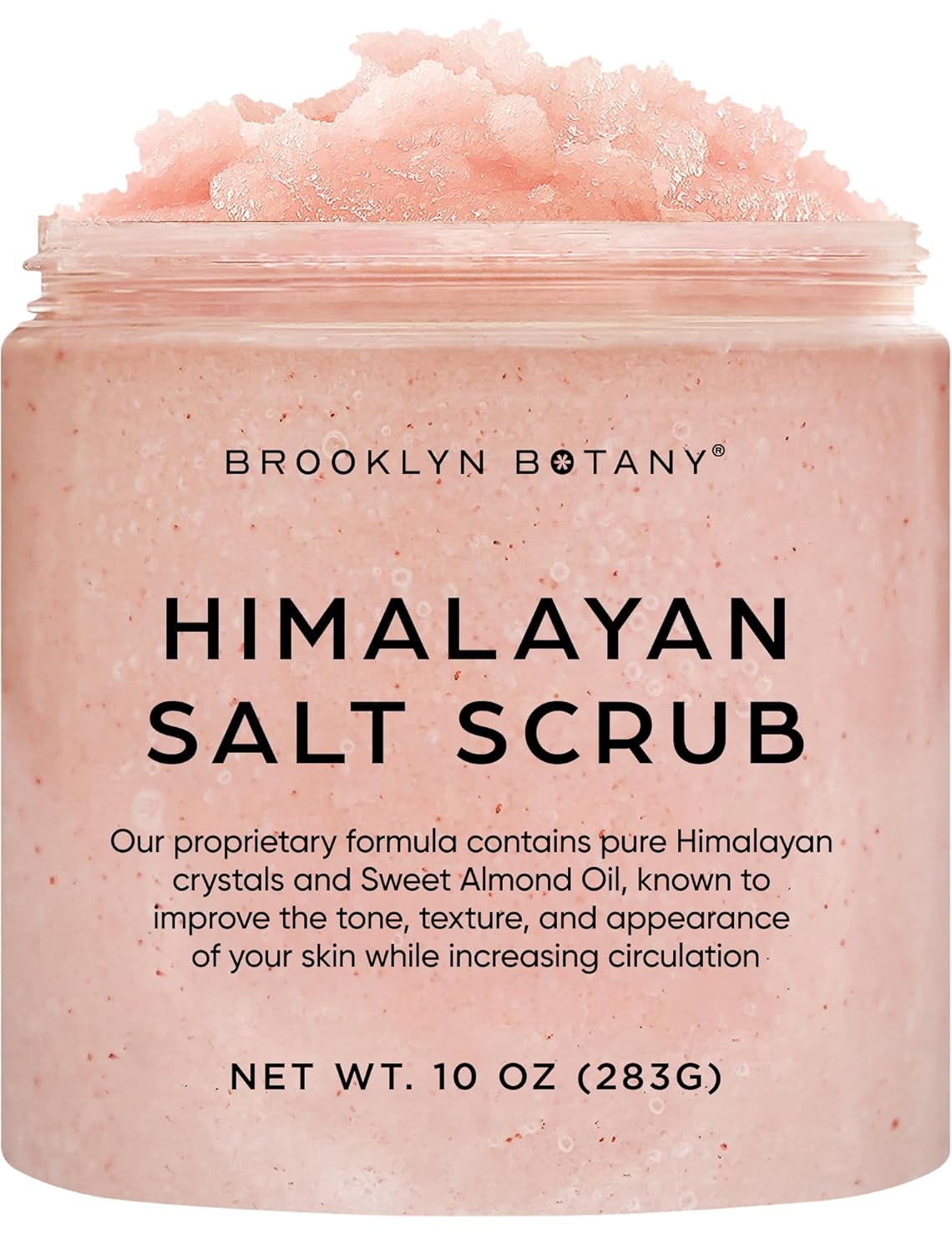Brooklyn Botany Coconut Milk Body Scrub - Moisturizing and Exfoliating Body, Face, Hand, Foot Scrub - Fights Stretch Marks, Fine Lines, Wrinkles - Great Gifts for Women & Men - 10 oz