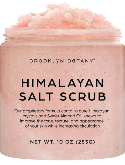 Brooklyn Botany Coconut Milk Body Scrub - Moisturizing and Exfoliating Body, Face, Hand, Foot Scrub - Fights Stretch Marks, Fine Lines, Wrinkles - Great Gifts for Women & Men - 10 oz