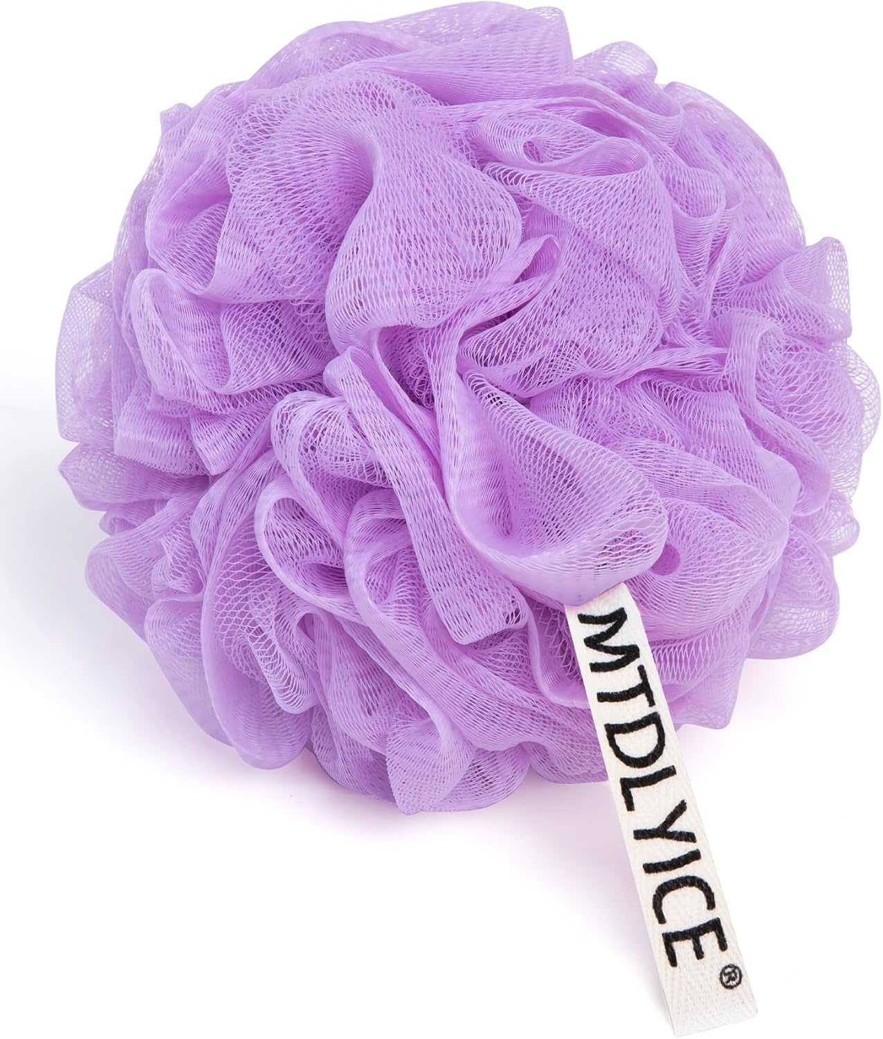MTDLYICE Loofah Sponge, XXL Large Loofah 100g 4 Pack, Bath Sponge Soft Mesh Shower Loofah for Men, Body Scrub, Shower Pouf Bath Accessories, for Body Wash, Soap (Blue Gray)