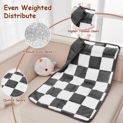 yescool Weighted Lap Pad 2 Pounds Weighted Lap Blanket, Space Plane Small Weighted Blanket, Weighted Throw Blanket Gifts for Travel Indoor Outdoor, 20"x30"