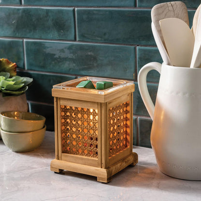 Candle Warmers ETC. Vintage Bulb Illumination Fragrance Warmer- Light-Up Warmer for Warming Scented Candle Wax Melts and Tarts to Freshen Room, Apothecary