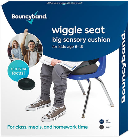 Bouncyband – Wiggle Seat – Purple, 13” D – Large Sensory Cushion for Kids Ages 6-18+ – Promotes Active Learning, Improves Student Productivity, Includes Easy-Inflation Pump