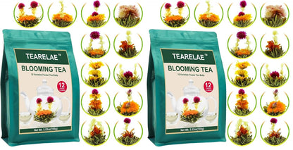 TEARELAE - Chamomile Lavender Tea, 50 Herbal Tea Bags with Lemon Balm for Relaxation & Bedtime - Non-GMO - Caffeine-Free - Floral & Soothing