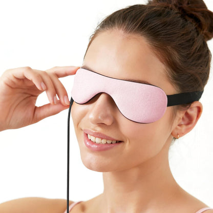 Heated Eye Mask – Warm Compress for Dry Eyes, USB Electric Heating Pad for Stye & Chalazion Eye Treatment, Eye Sleep Mask for Dark Circles and Puffiness Relief (Gray)