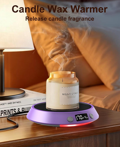 Kepwam Mug Warmer for Desk, Coffee Warmer with 3 Temp Settings & 2-9H Timer