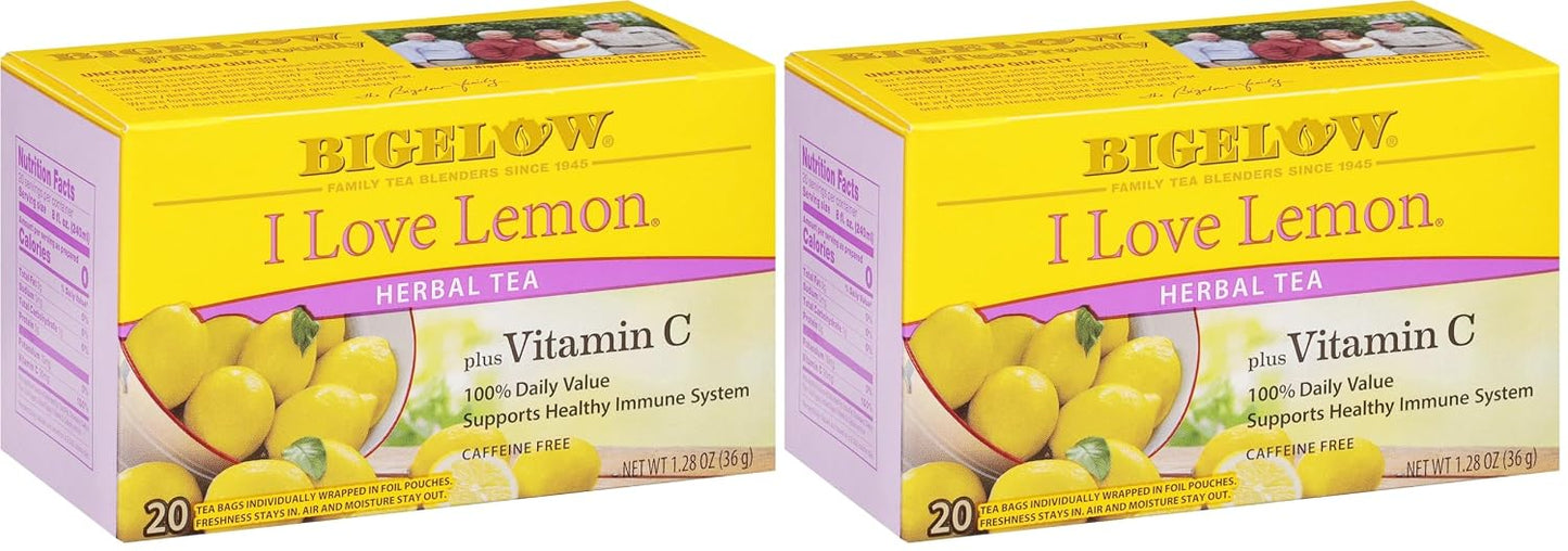 Bigelow Tea Cozy Chamomile Herbal Tea, Caffeine Free Tea with Chamomile Flowers, 20 Count Box (Pack of 6), 120 Total Tea Bags