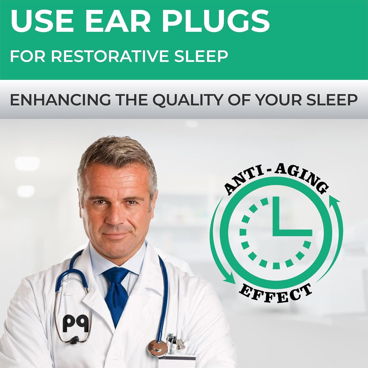 Peace&Quiet | PQ Wax Ear Plugs for Sleeping, Swimming - Soft Noise Cancelling Silicone Gel Wax Earplugs for Sleep and Swimmers, Sound Blocking Level of 32 Db, Color: Blue