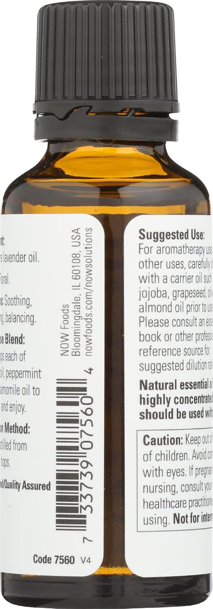 NOW Foods Lavender Oil, 1 Fluid Ounce (2 Pack)