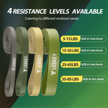 Resistance Bands for Pull Up Assist, Stretch Bands & Exercise Workout Set