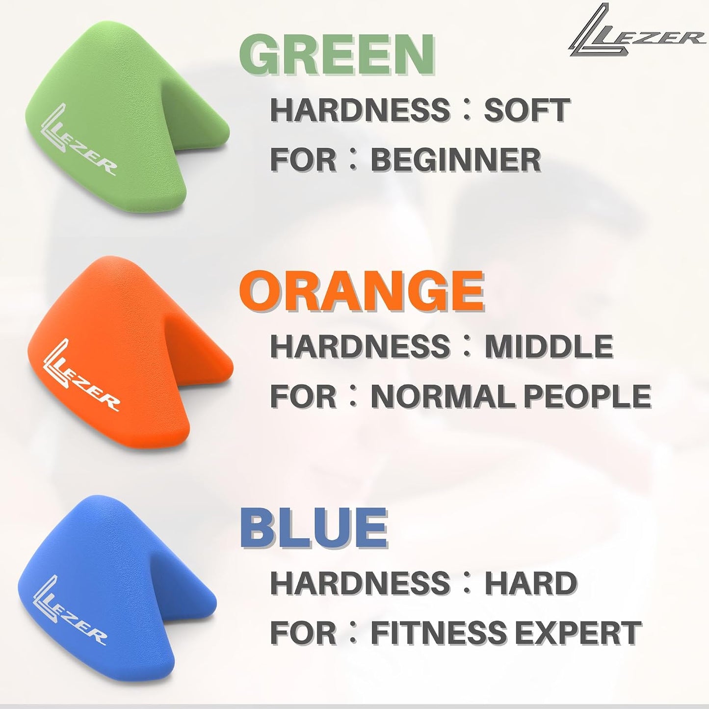 LEZER, Trigger Massage Point, Manual Massage Ball, Muscle Knots Relief Tool, Myofascial Release, Physical Therapy, Plantar Fasciitis, Set of 2 (Orange Trigger and Black Ball)