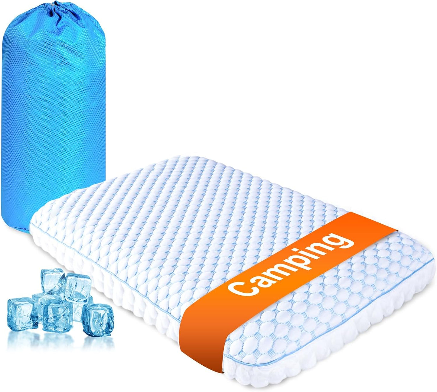 Thin Pillow for Sleeping, Cooling Gel Flat Pillow for Stomach and Back Sleepers, Ultra Slim Stomach Sleeping Pillows for Shoulder Neck Pain Relief, Low Profile Memory Foam Pillows 2.25-inches