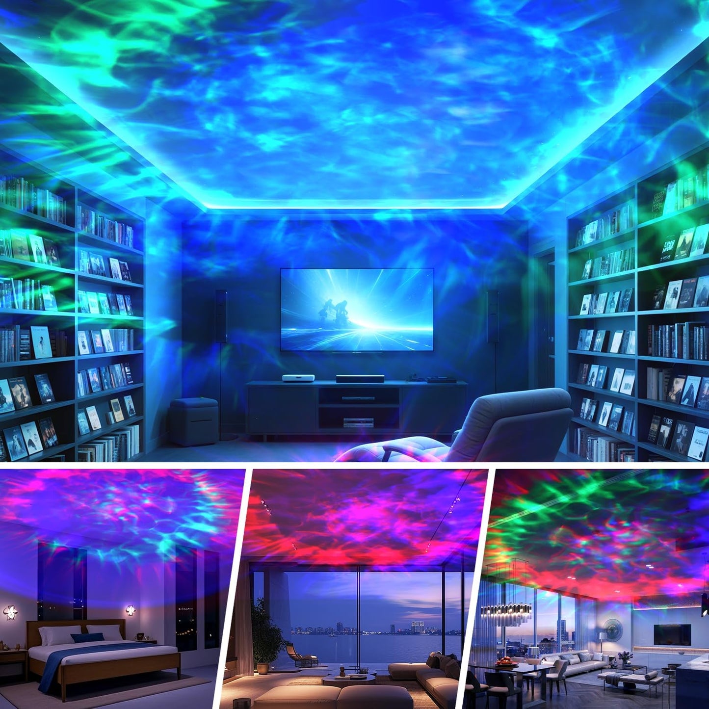 Galaxy Projector for Bedroom, Night Light for Kids, Nebula Ceiling LED Lamp