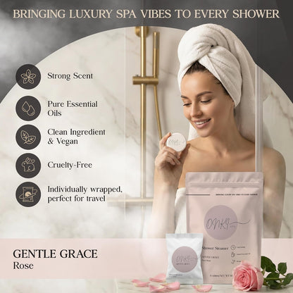 Lavender Chamomile Shower Steamers Aromatherapy 6 Pack – Lavender Shower Steamer for Sleep, Relaxation & Calm – Chamomile Spa Shower Bombs for Women & Men, Individually Wrapped