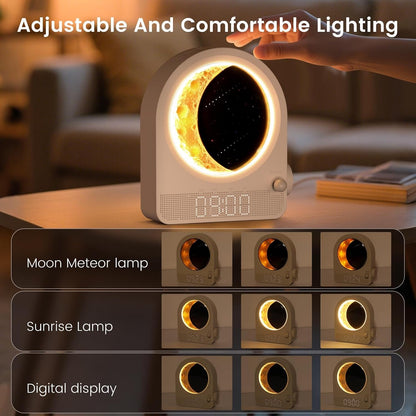 Sunrise Alarm Clock, White Noise Machine, Wood Grain